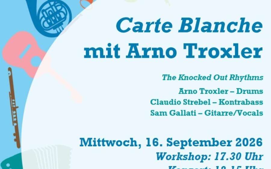 Flyer Carte Blanche Arno Troxler